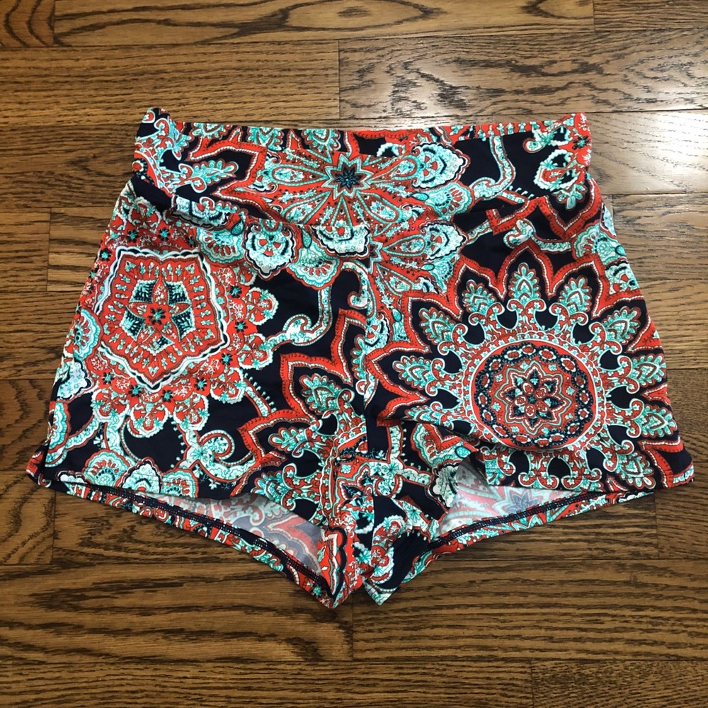 Lands End Medallion Swim Shorts